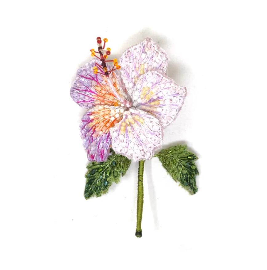 Brooch La France Hibiscus