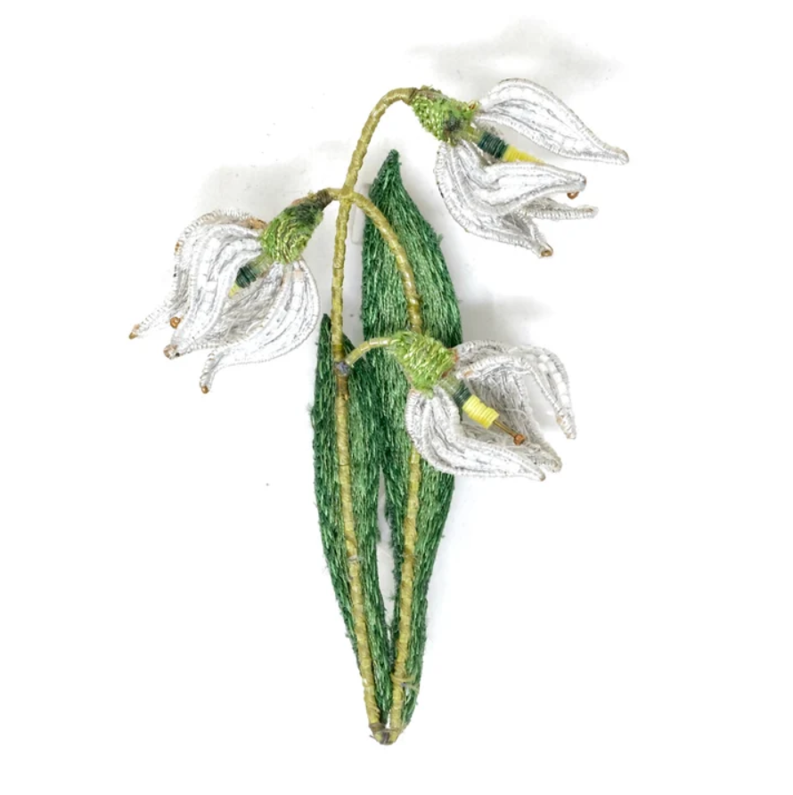 Brooch Snowdrop Flower