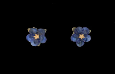 Blue Violet Post Earrings
