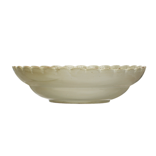 Scalloped Edge Serving Bowl