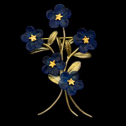Blue Violet Brooch