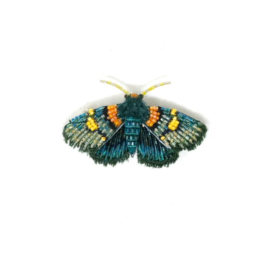 Brooch Africa Peach Moth
