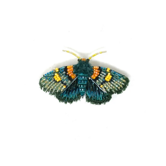Brooch Africa Peach Moth