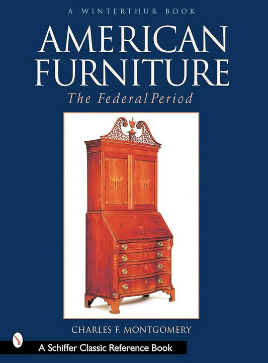 Book cover of American Furniture: The Federal Period featuring an image of an inlaid desk-and-bookcase from the Winterthur Collection.