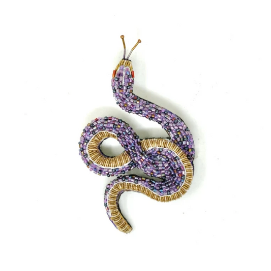Brooch Amethyst Snake