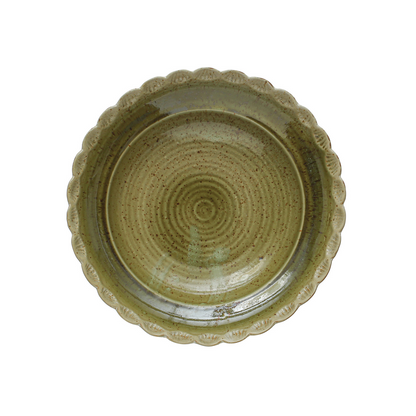 Scalloped Edge Serving Bowl