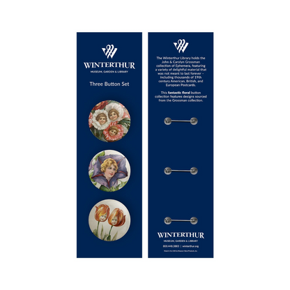 Winterthur Library Button Pin Set