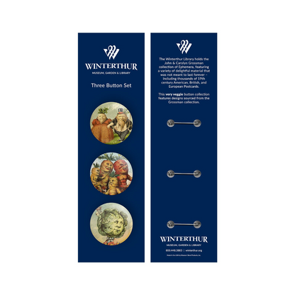 Winterthur Library Button Pin Set