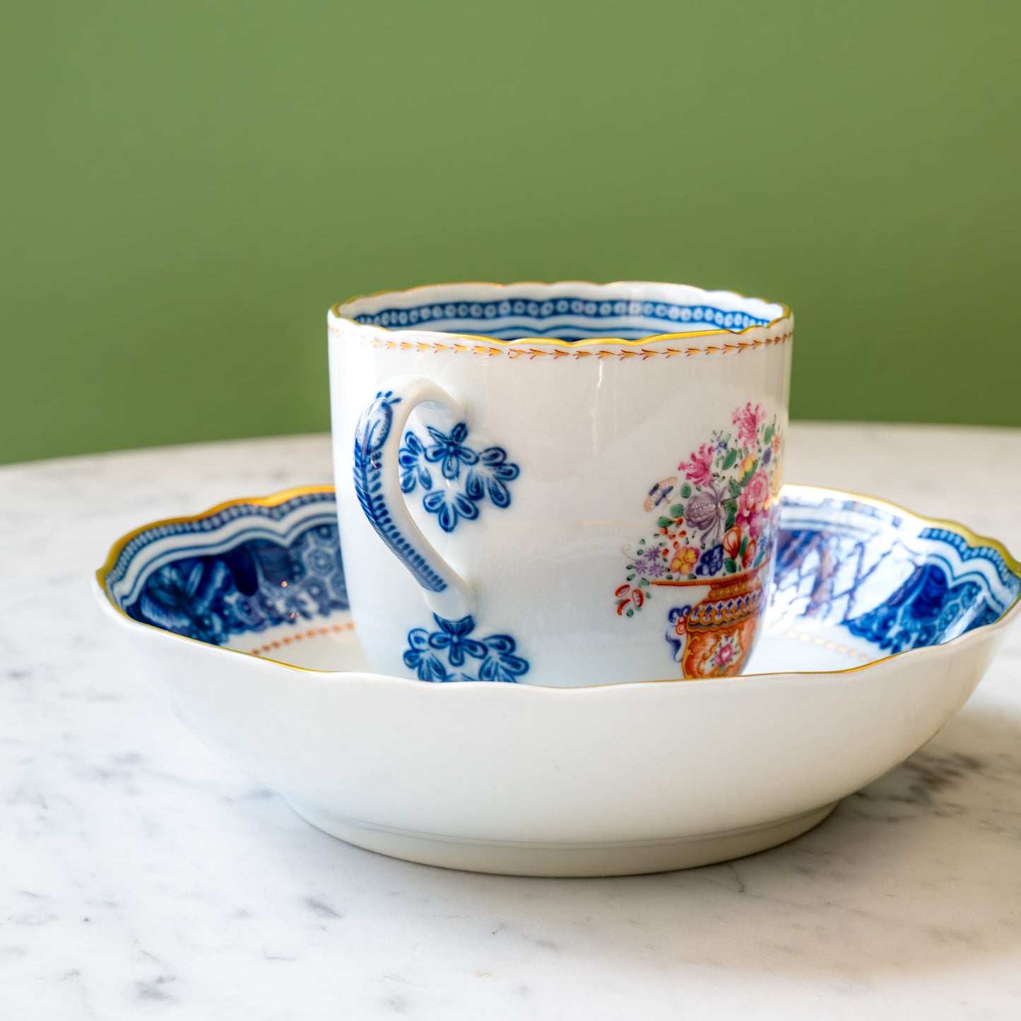 Mandarin Bouquet Tea Cup & Saucer