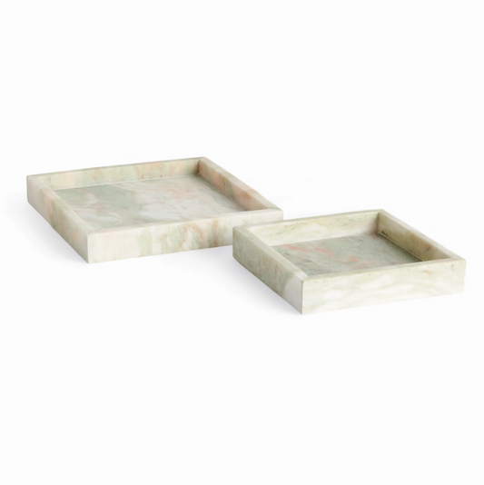 Johanna Square Marble Tray Small S/2
