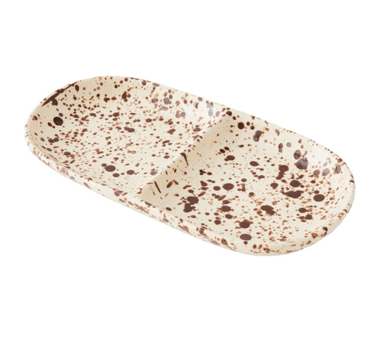 Splatterware Divided Plate
