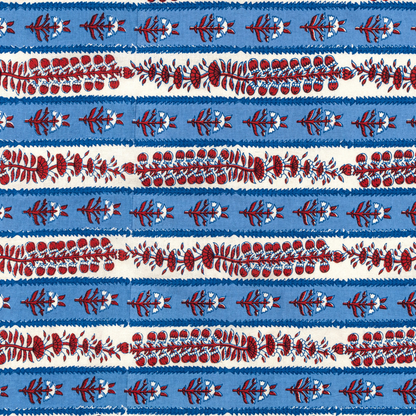 Avignon Red & Blue Tablecloth