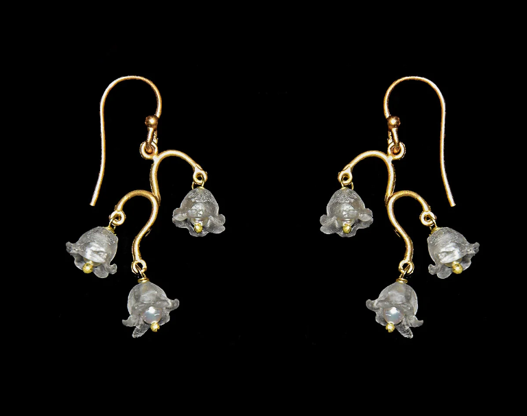 Lily of the Valley Dainty Wire Earrings