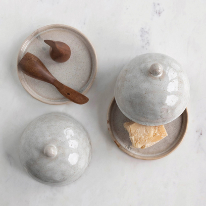 Domed Stoneware Dish