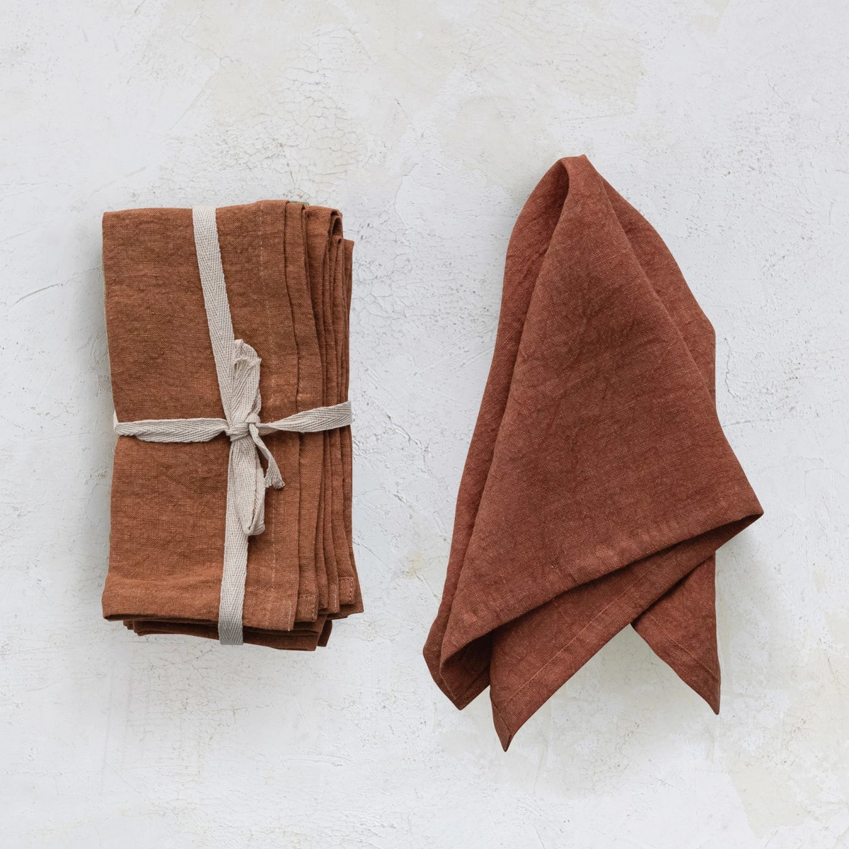 Stonewash Linen Napkins, Set of 4