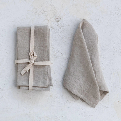 Stonewash Linen Napkins, Set of 4