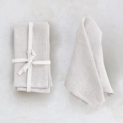 Stonewash Linen Napkins, Set of 4
